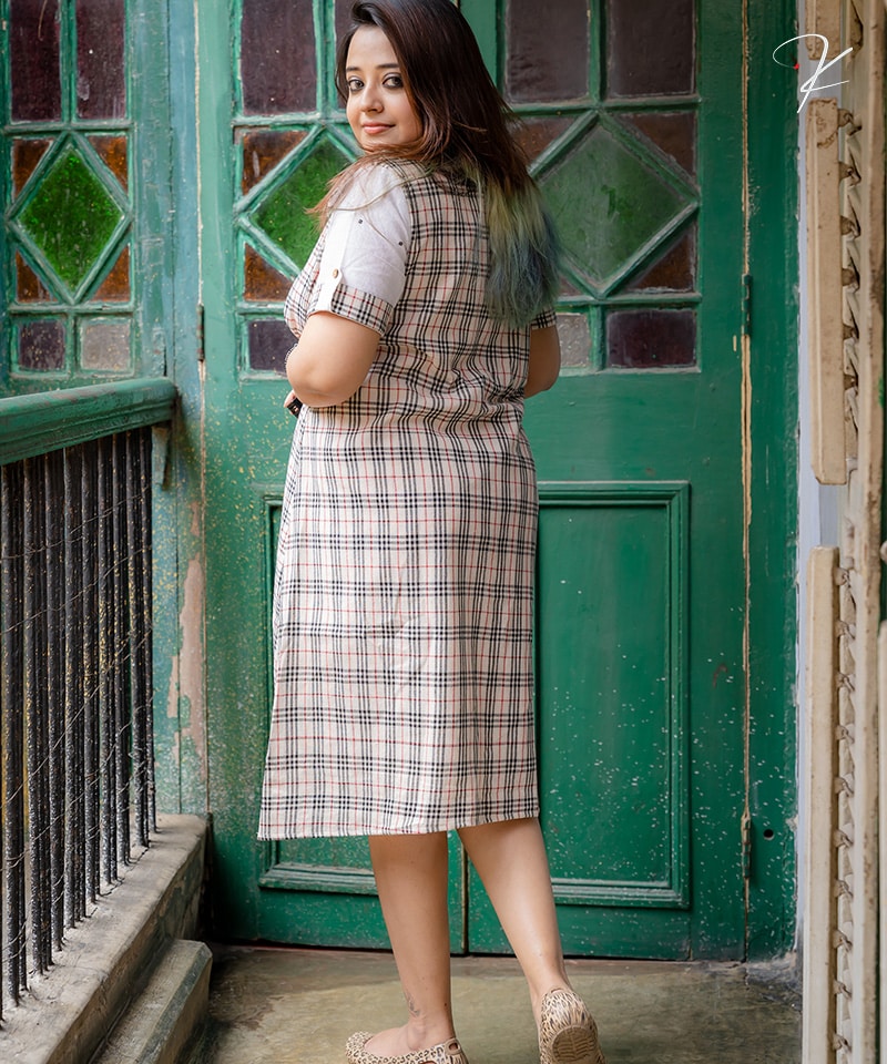 Krushnachuda-Tartan-Shirt-Dress