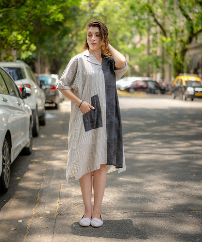 B&W Kimono Dress