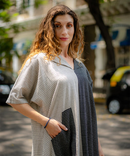 B&W Kimono Dress